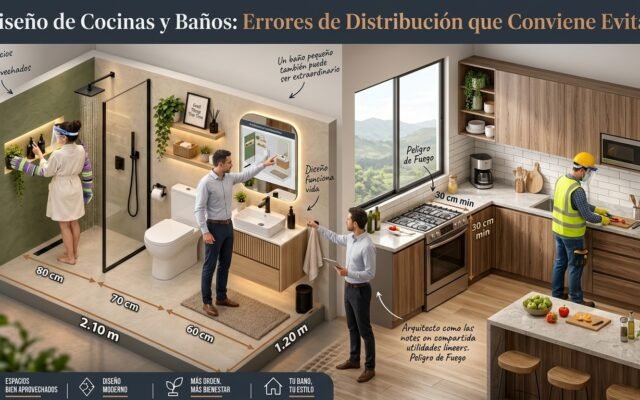 Diseño de Cocinas y Baños: Errores de Distribución que Conviene Evitar - Constructora Lencova