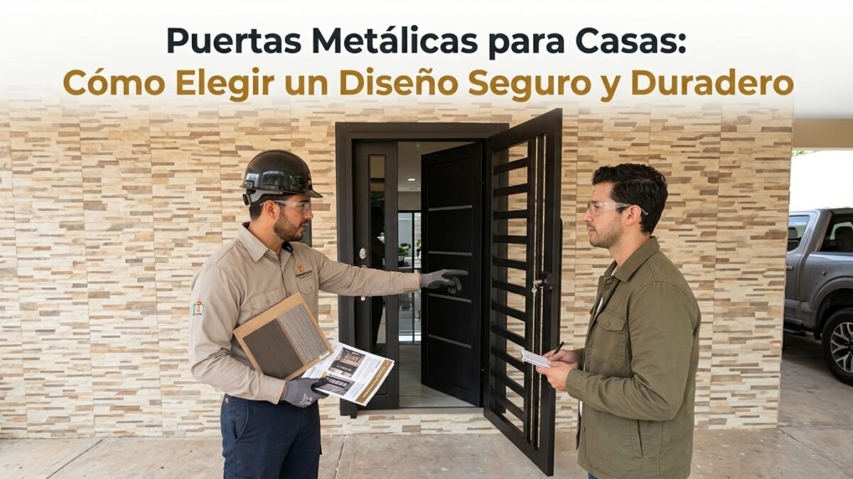 Puertas Metálicas para Casas: Cómo Elegir un Diseño Seguro y Duradero - Constructora Lencova