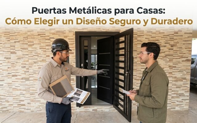 Puertas Metálicas para Casas: Cómo Elegir un Diseño Seguro y Duradero - Constructora Lencova