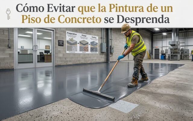 Cómo Evitar que la Pintura de un Piso de Concreto se Desprenda - Constructora Lencova