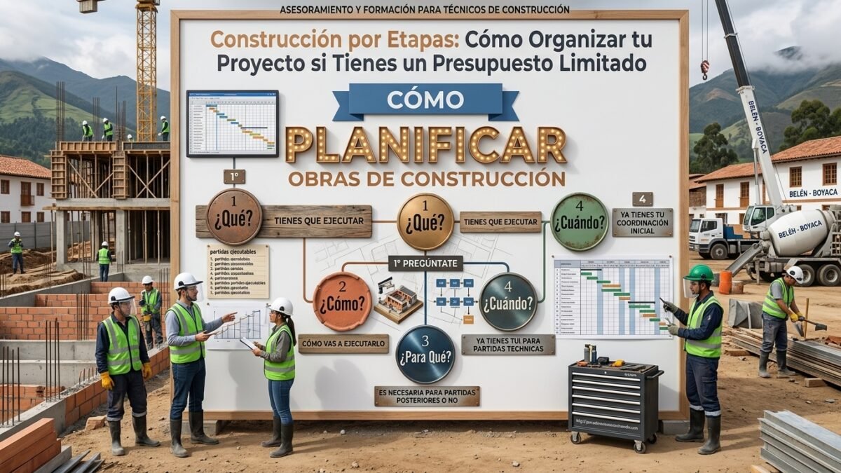 Construcción por Etapas: Cómo Organizar tu Proyecto si Tienes un Presupuesto Limitado - Constructora Lencova