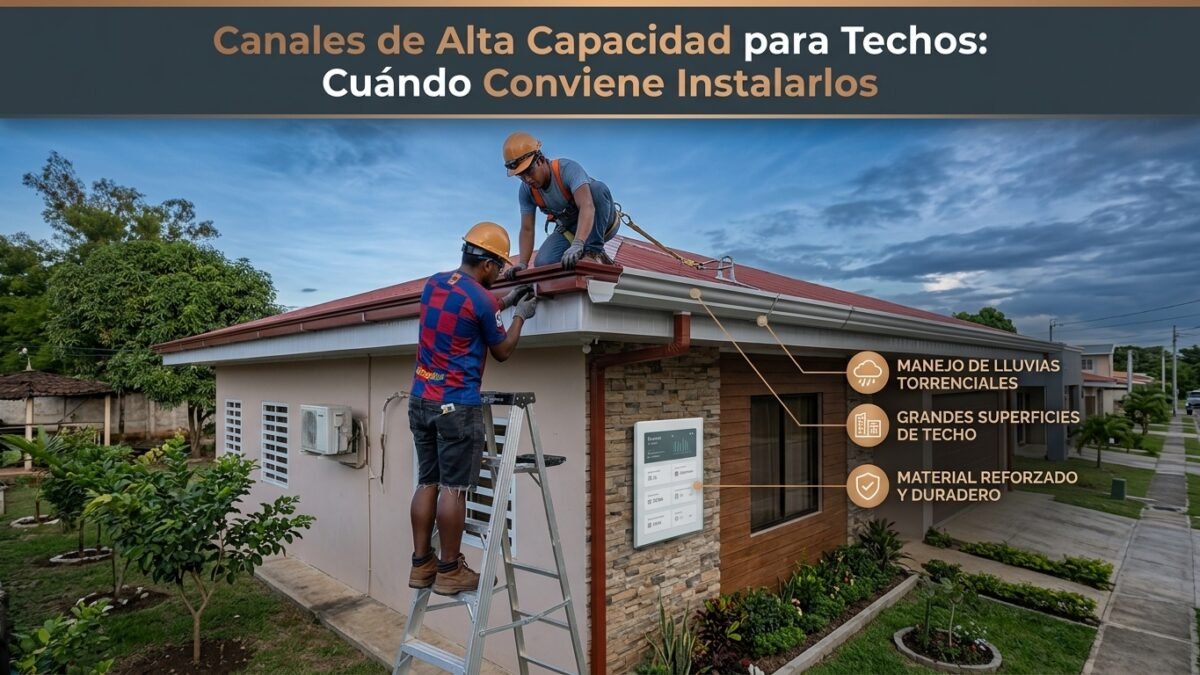 Canales de Alta Capacidad para Techos: Cuándo Conviene Instalarlos - Constructora Lencova