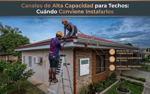 Canales de Alta Capacidad para Techos: Cuándo Conviene Instalarlos - Constructora Lencova