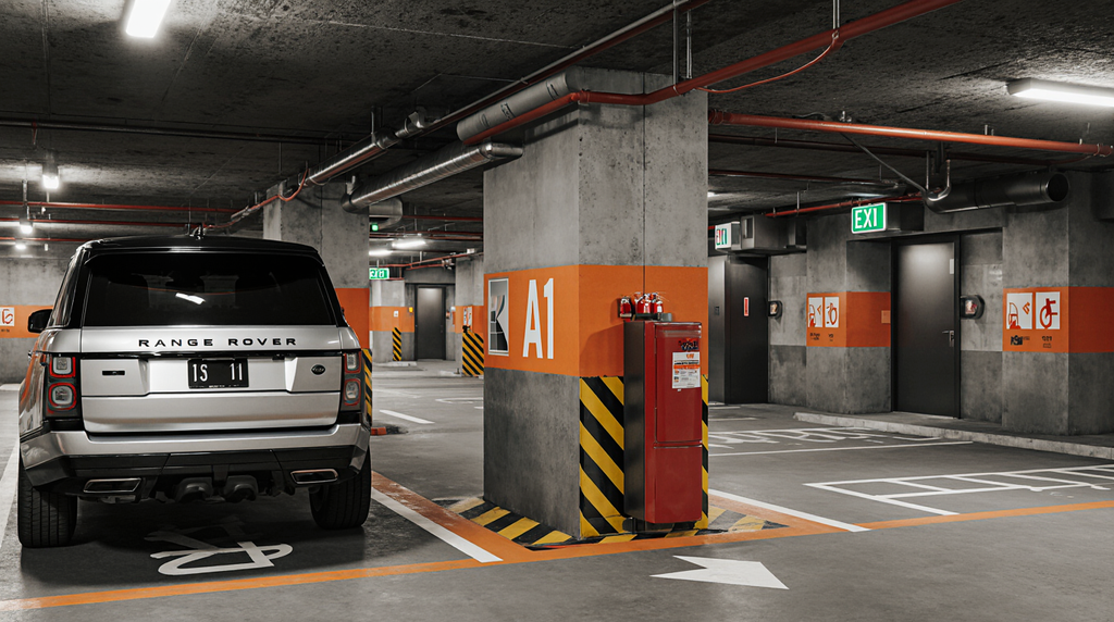 Esta Fotografa De Renderizado Arquitectnico Captura Una Seccin De Un Estacionamiento Subterrneo Mod Pg24qndao5oq2cvewyy3