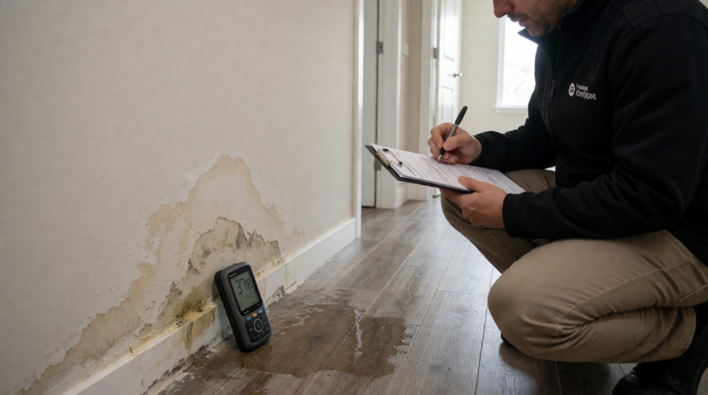 Esta Imagen Muestra Una Inspeccin Tcnica De Humedad En El Interior De Una Vivienda Donde Un Inspect 5p9ajkan9jyigptgjnid